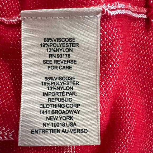 Philosophy Red Pink Hearts Long Sleeve Crew Neck Sweater Size Large - Picture 8 of 8